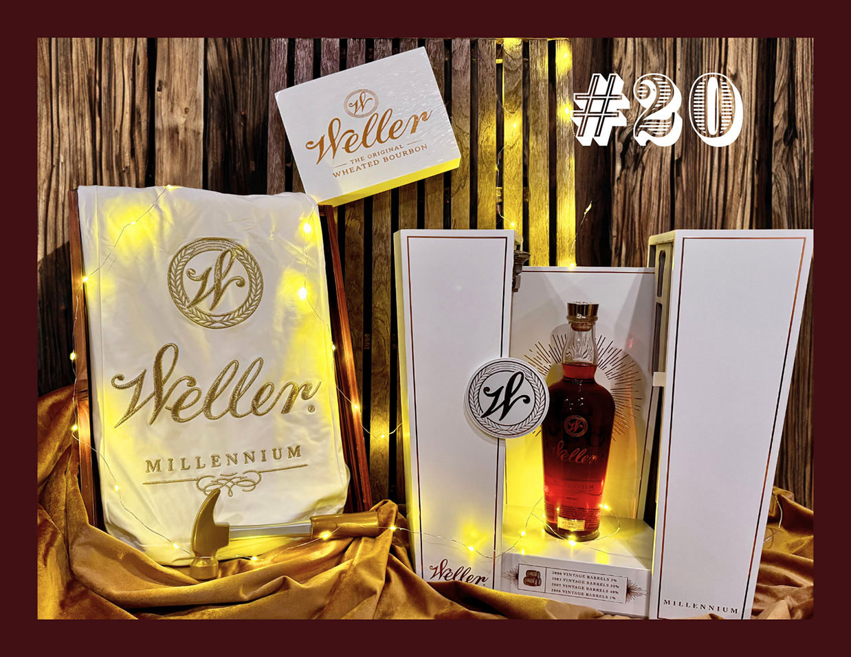 20TH WELLER MILLIENIUM W_ COASTER SET (2)