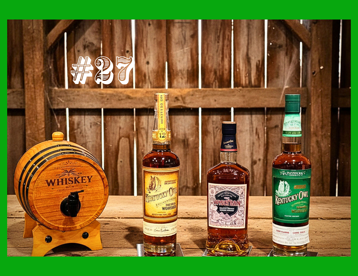 27TH KY OWL SET W_ BARREL TAP