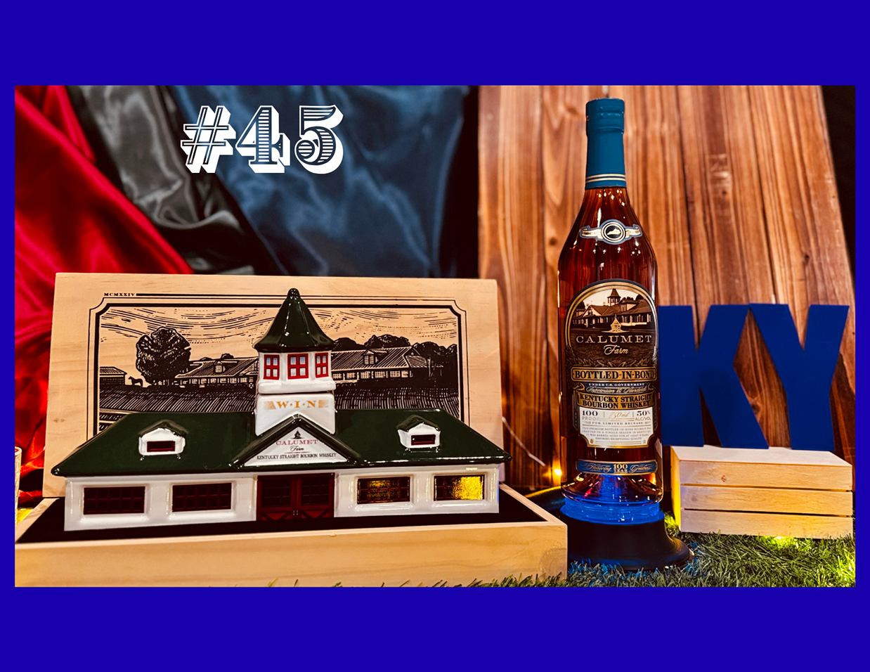45TH CALUMET CHURCHILL DOWNS DECANTER SET