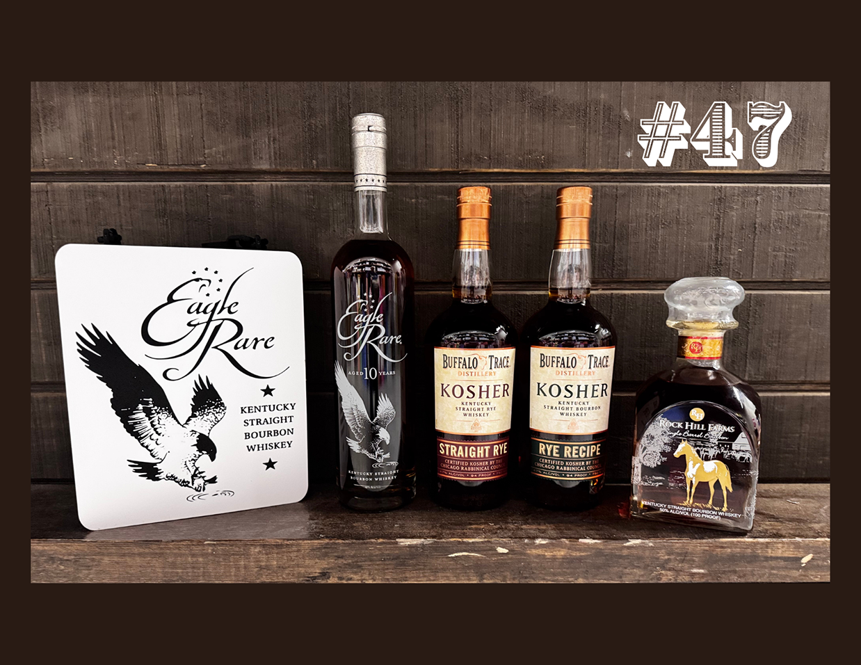 47TH BUFFALO TRACE SET W_ SIGN & COASTERS